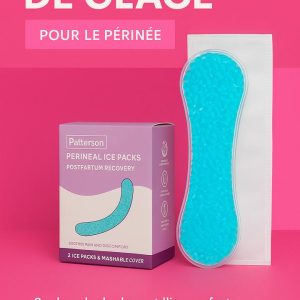 Poche de froid réutilisable pour le périnée