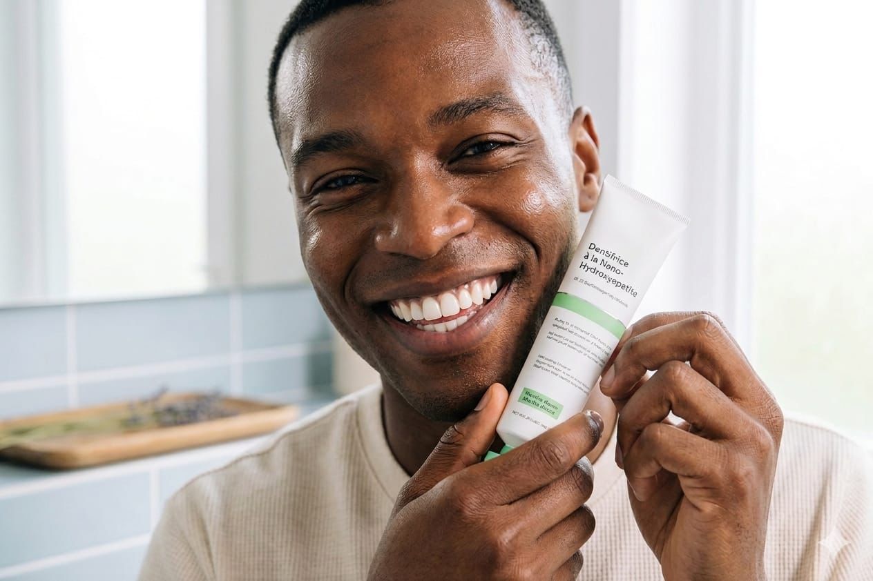 Dentifrice Reminéralisant à la Nano-Hydroxyapatite – Blancheur & Protection Intense – Image 4